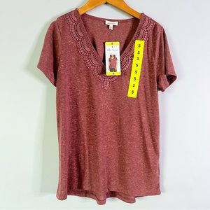 Ella Moss Crushed Berry Top Size Small